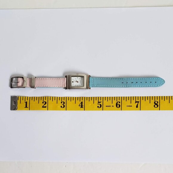 TOMMY HILFIGER Watch Reversible Leather Band Pink Blue - Picture 4 of 14